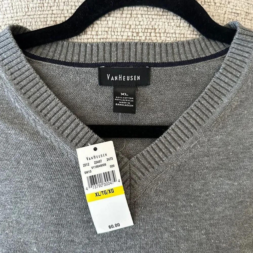 Van-heusen Men's Grey Jumper